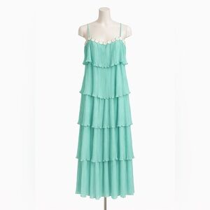 Listicle Seafoam Green Floral Dress